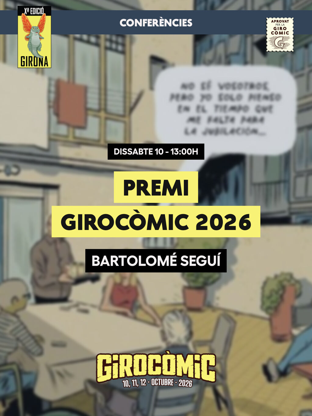 Girocòmic 2026 Award to Bartolomé Seguí